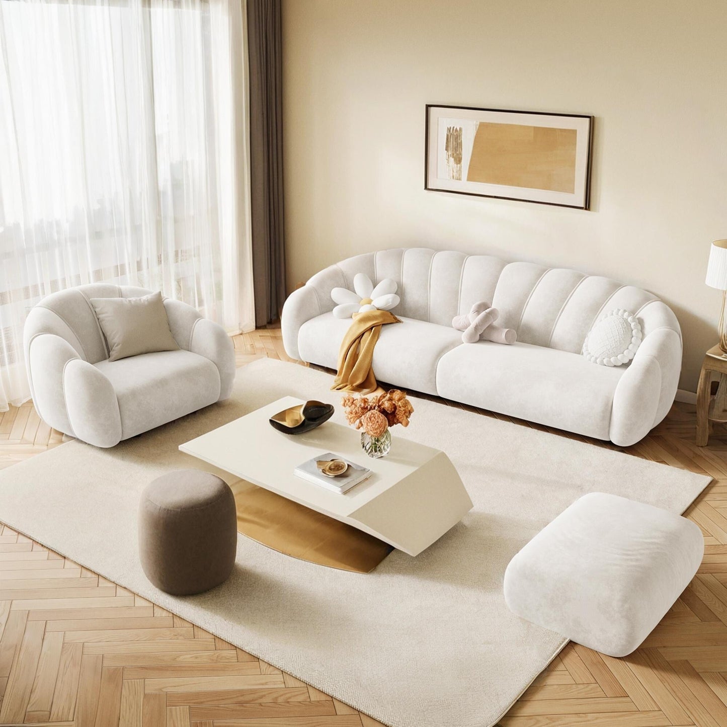 Canapé en velours technologique Romision