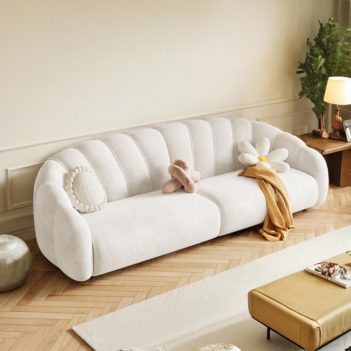 Canapé en velours technologique Romision