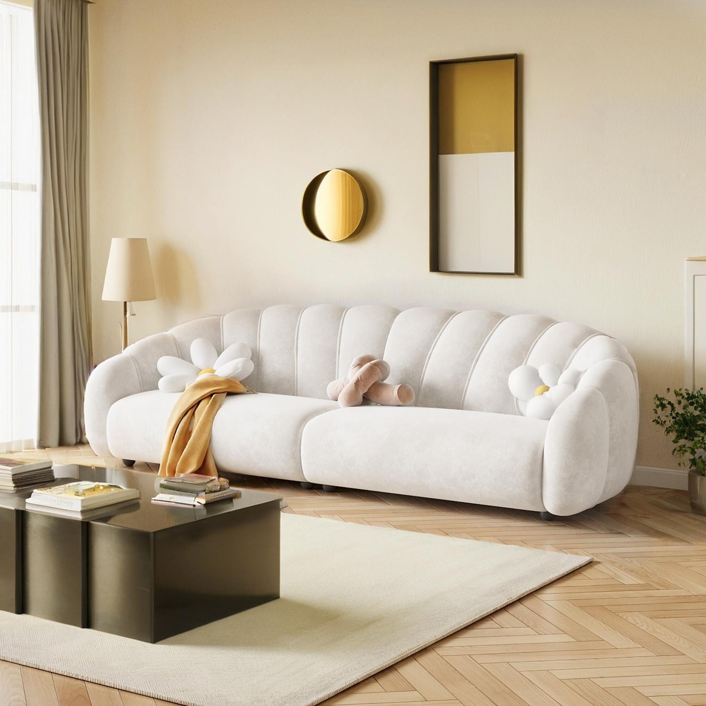 Canapé en velours technologique Romision