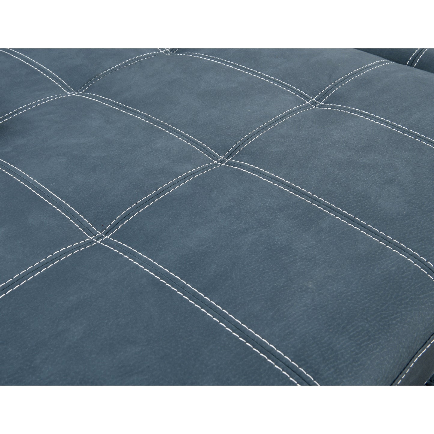 Canapé sectionnel en U Roomfitters 128 avec poufs, canapé modulaire réversible 7 places avec siège de rangement