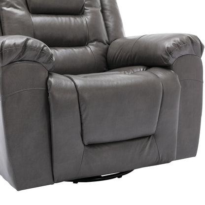 Fauteuil inclinable manuel 2 places pour home cinéma Roomfitters, avec coffre de rangement et porte-gobelets, gris
