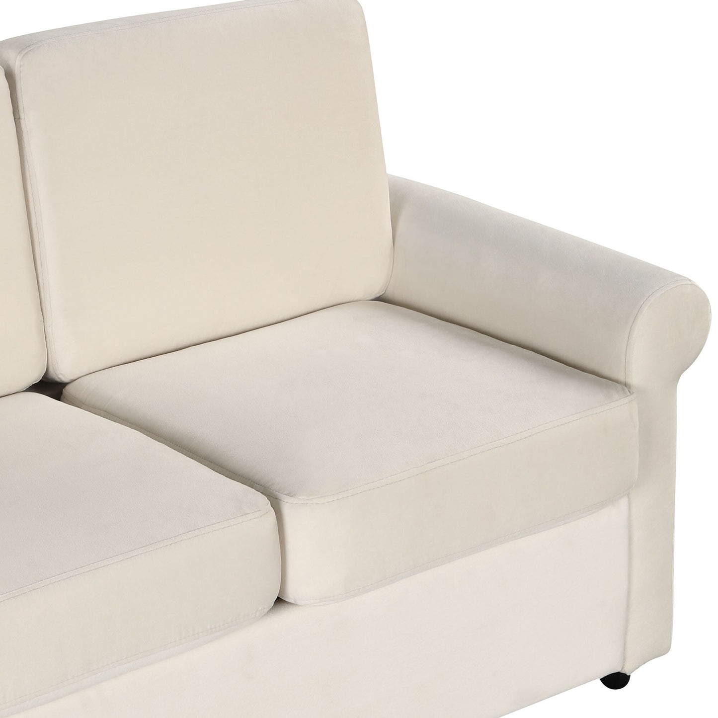 Canapé-lit gigogne 2 en 1 Roomfitters avec surmatelas double haut de gamme, ports USB et design compact pour le salon