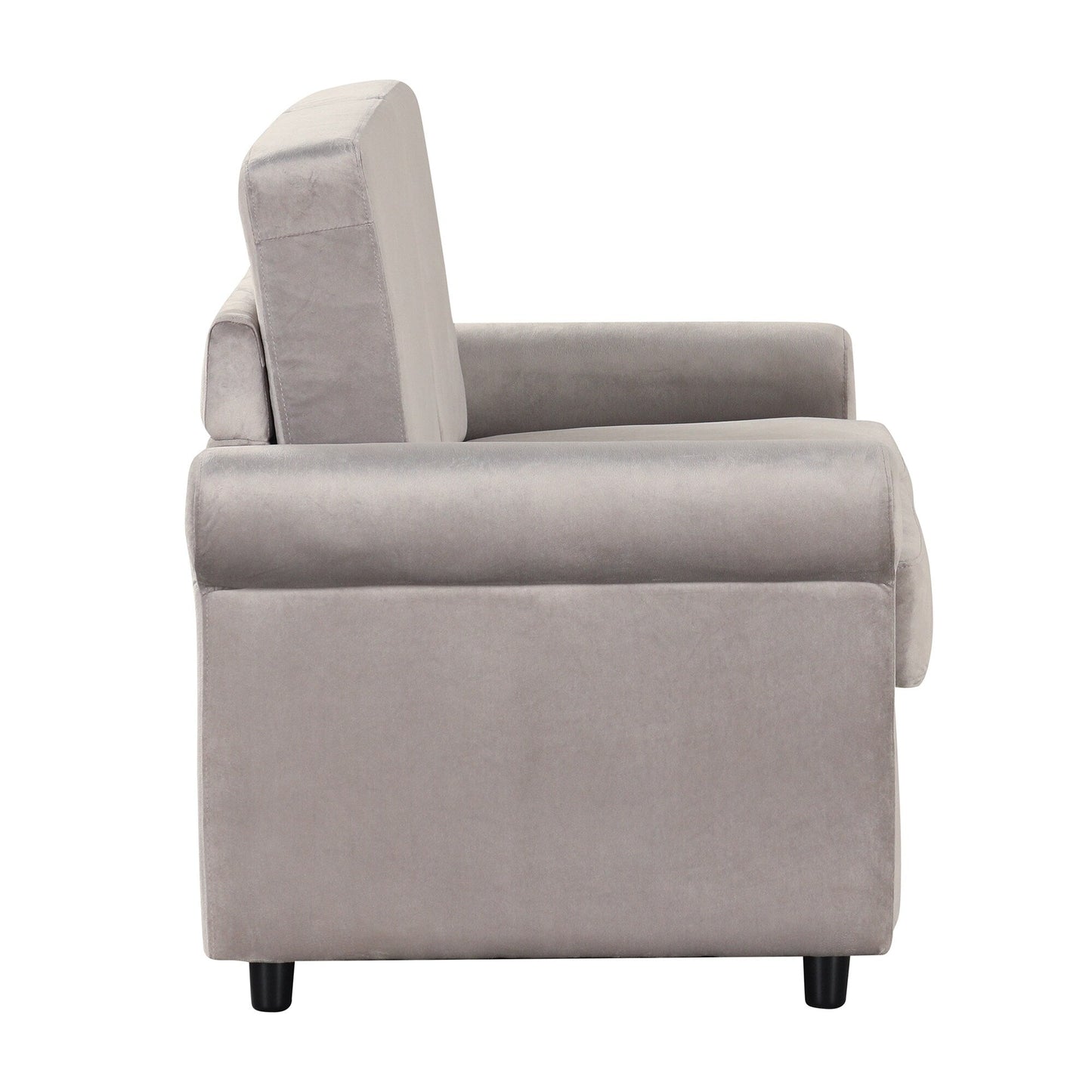 Canapé-lit gigogne 2 en 1 Roomfitters avec surmatelas double haut de gamme, ports USB et design compact pour le salon