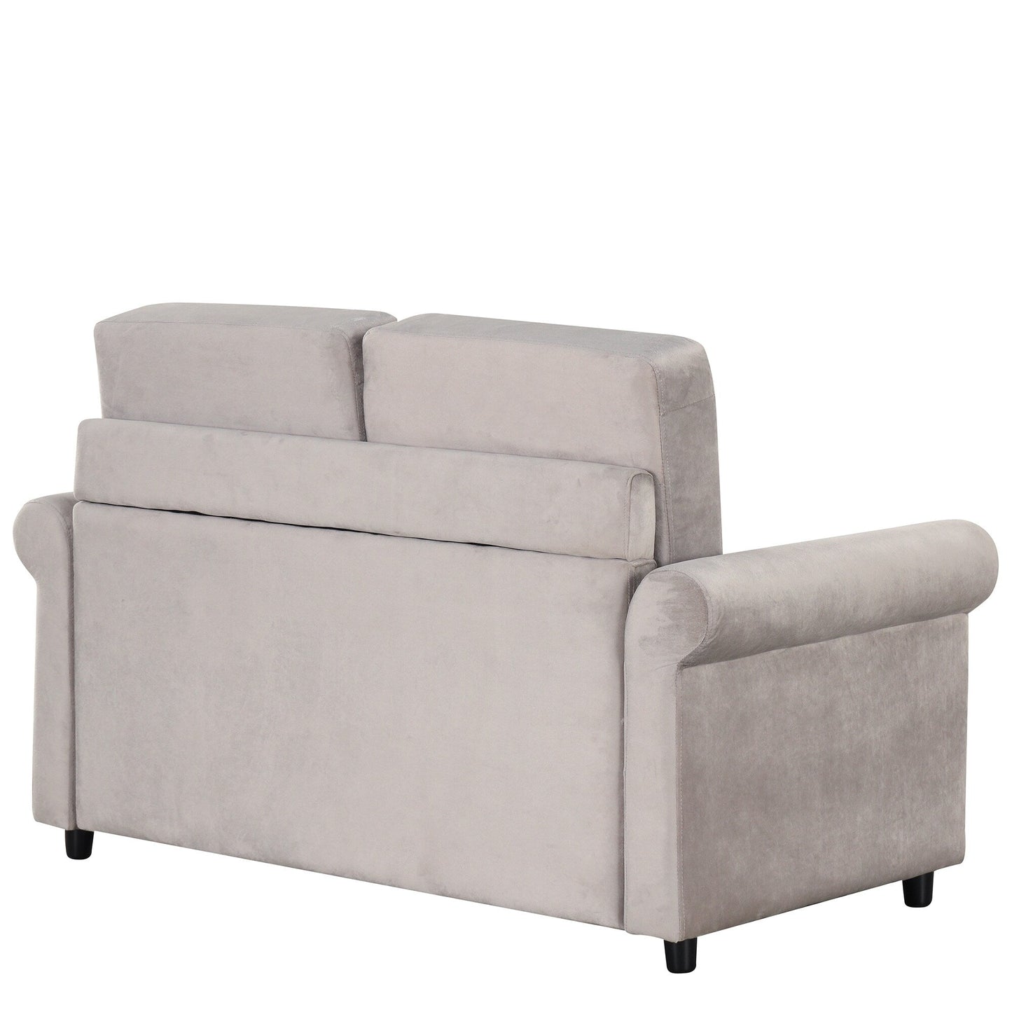 Canapé-lit gigogne 2 en 1 Roomfitters avec surmatelas double haut de gamme, ports USB et design compact pour le salon