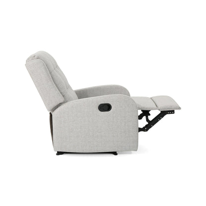 Fauteuil inclinable standard manuel Roomfitters 24,75 pouces, confortable pour salon et chambre, beige