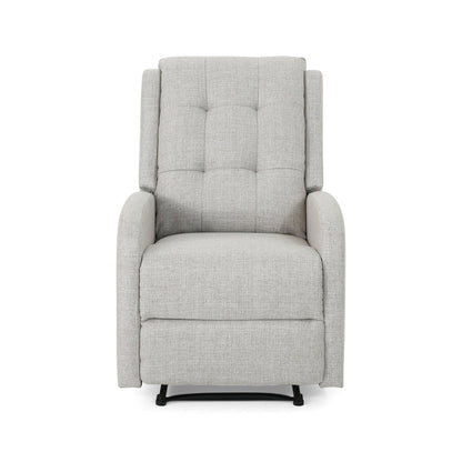 Fauteuil inclinable standard manuel Roomfitters 24,75 pouces, confortable pour salon et chambre, beige