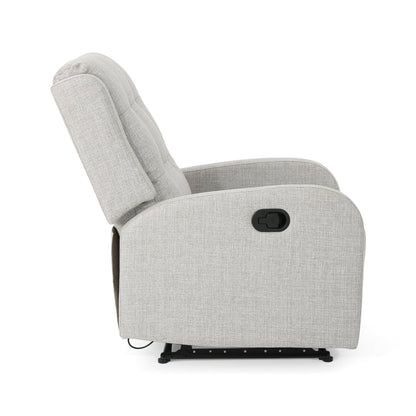 Fauteuil inclinable standard manuel Roomfitters 24,75 pouces, confortable pour salon et chambre, beige