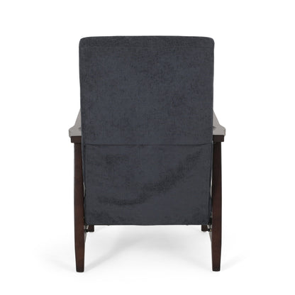 Fauteuil inclinable manuel en bois de 62 cm de large, fauteuil de salon confortable pour le salon