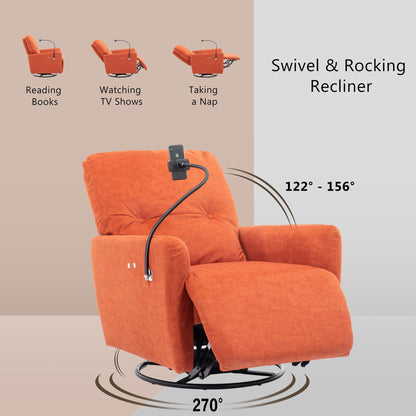 Roomfitters Fauteuil inclinable électrique pivotant à 270 degrés pour home cinéma Canapé inclinable simple à bascule