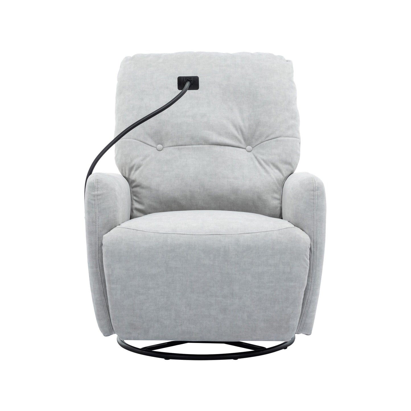 Roomfitters Fauteuil inclinable électrique pivotant à 270 degrés pour home cinéma Canapé inclinable simple à bascule