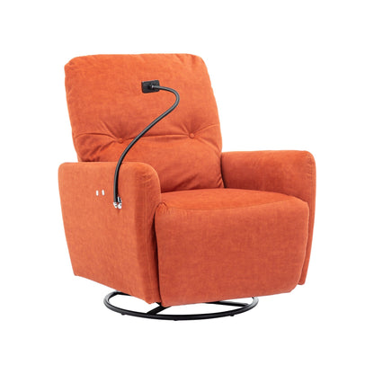Roomfitters Fauteuil inclinable électrique pivotant à 270 degrés pour home cinéma Canapé inclinable simple à bascule
