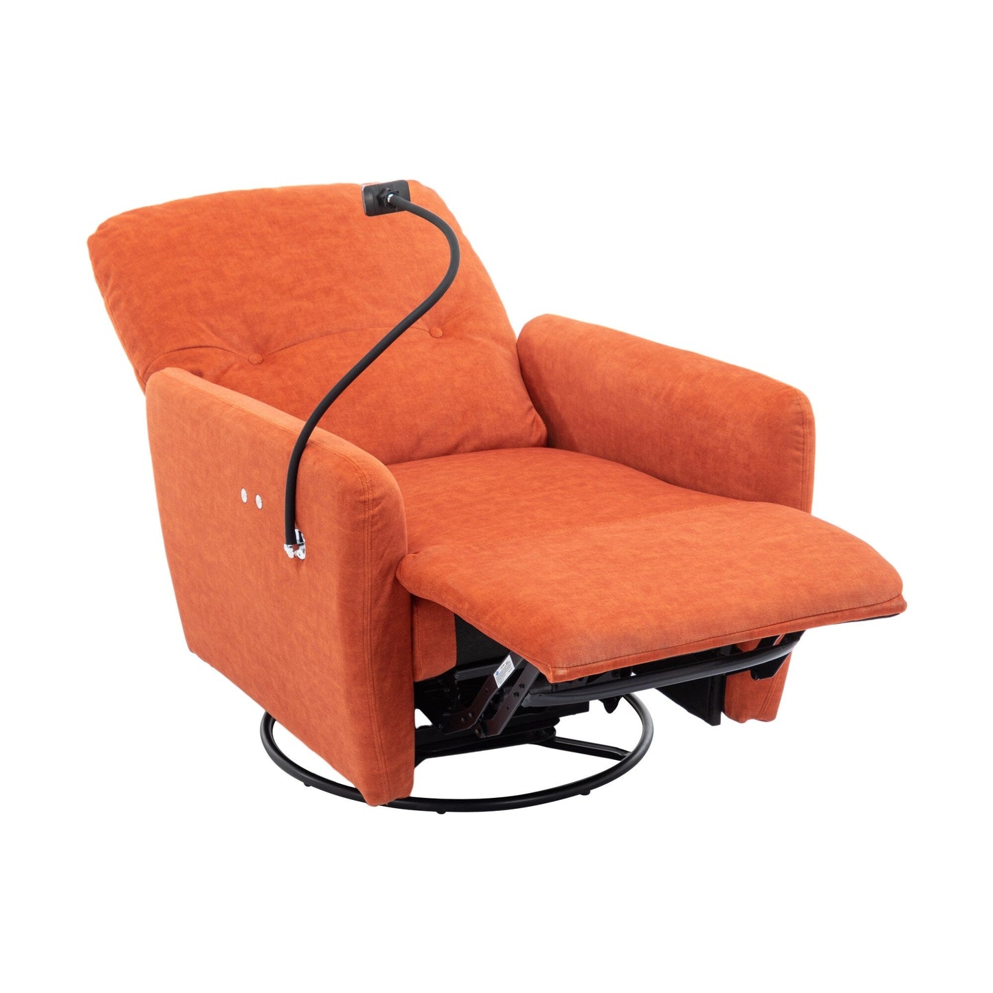 Roomfitters Fauteuil inclinable électrique pivotant à 270 degrés pour home cinéma Canapé inclinable simple à bascule