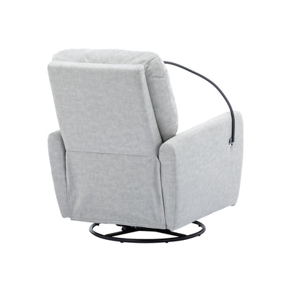Roomfitters Fauteuil inclinable électrique pivotant à 270 degrés pour home cinéma Canapé inclinable simple à bascule