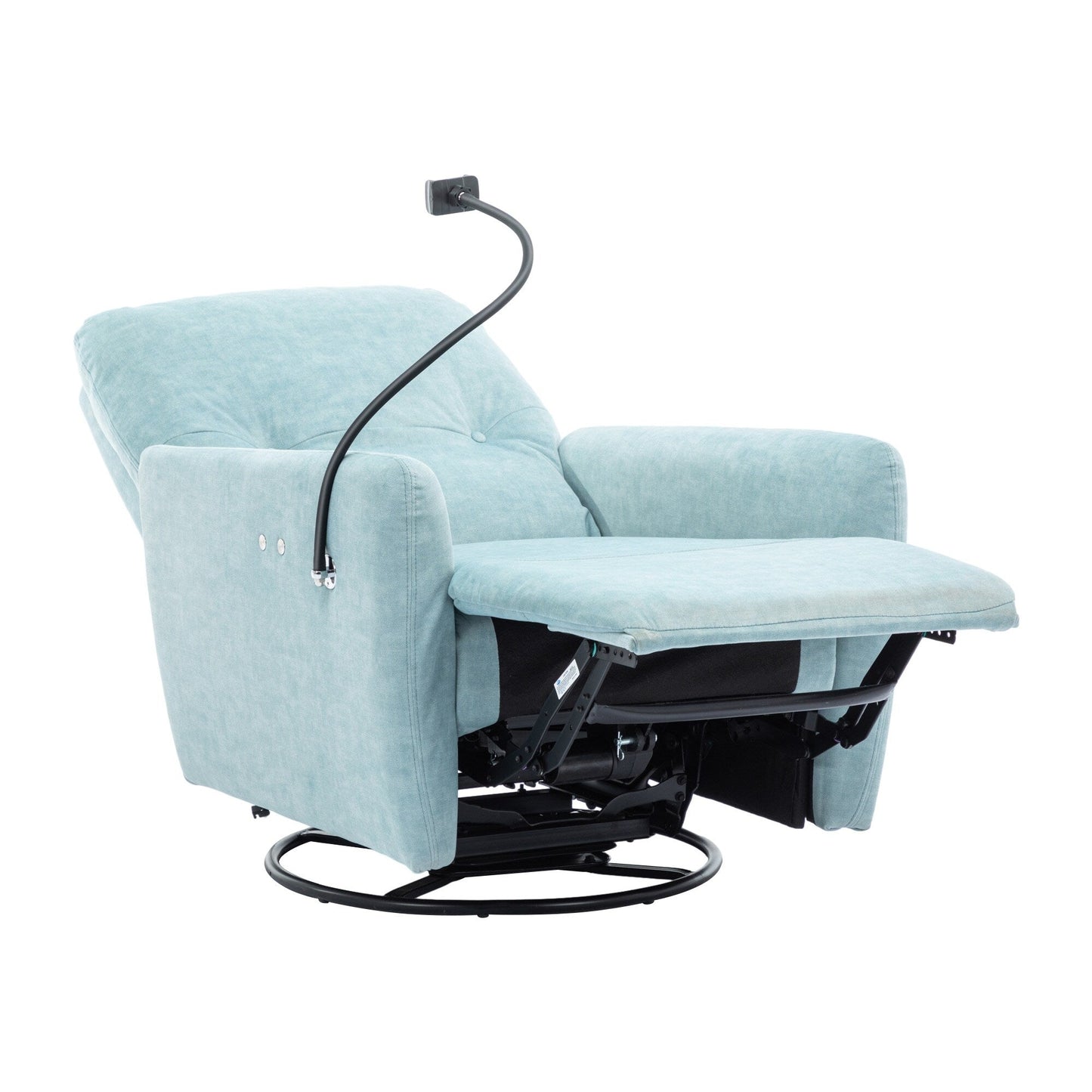 Roomfitters Fauteuil inclinable électrique pivotant à 270 degrés pour home cinéma Canapé inclinable simple à bascule