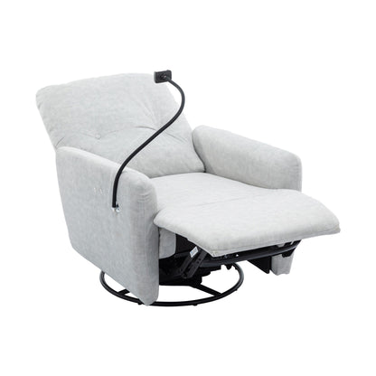 Roomfitters Fauteuil inclinable électrique pivotant à 270 degrés pour home cinéma Canapé inclinable simple à bascule