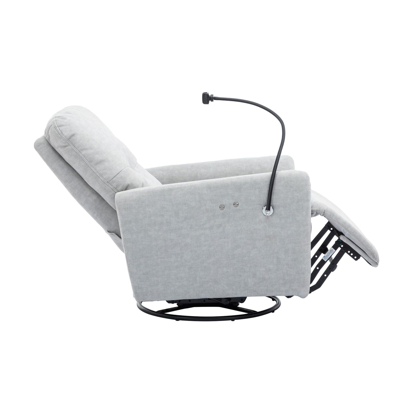 Roomfitters Fauteuil inclinable électrique pivotant à 270 degrés pour home cinéma Canapé inclinable simple à bascule