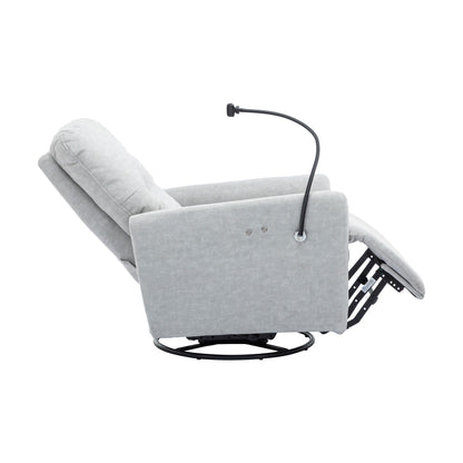 Roomfitters Fauteuil inclinable électrique pivotant à 270 degrés pour home cinéma Canapé inclinable simple à bascule