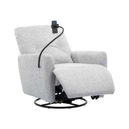 Roomfitters Fauteuil inclinable électrique pivotant à 270 degrés pour home cinéma Canapé inclinable simple à bascule