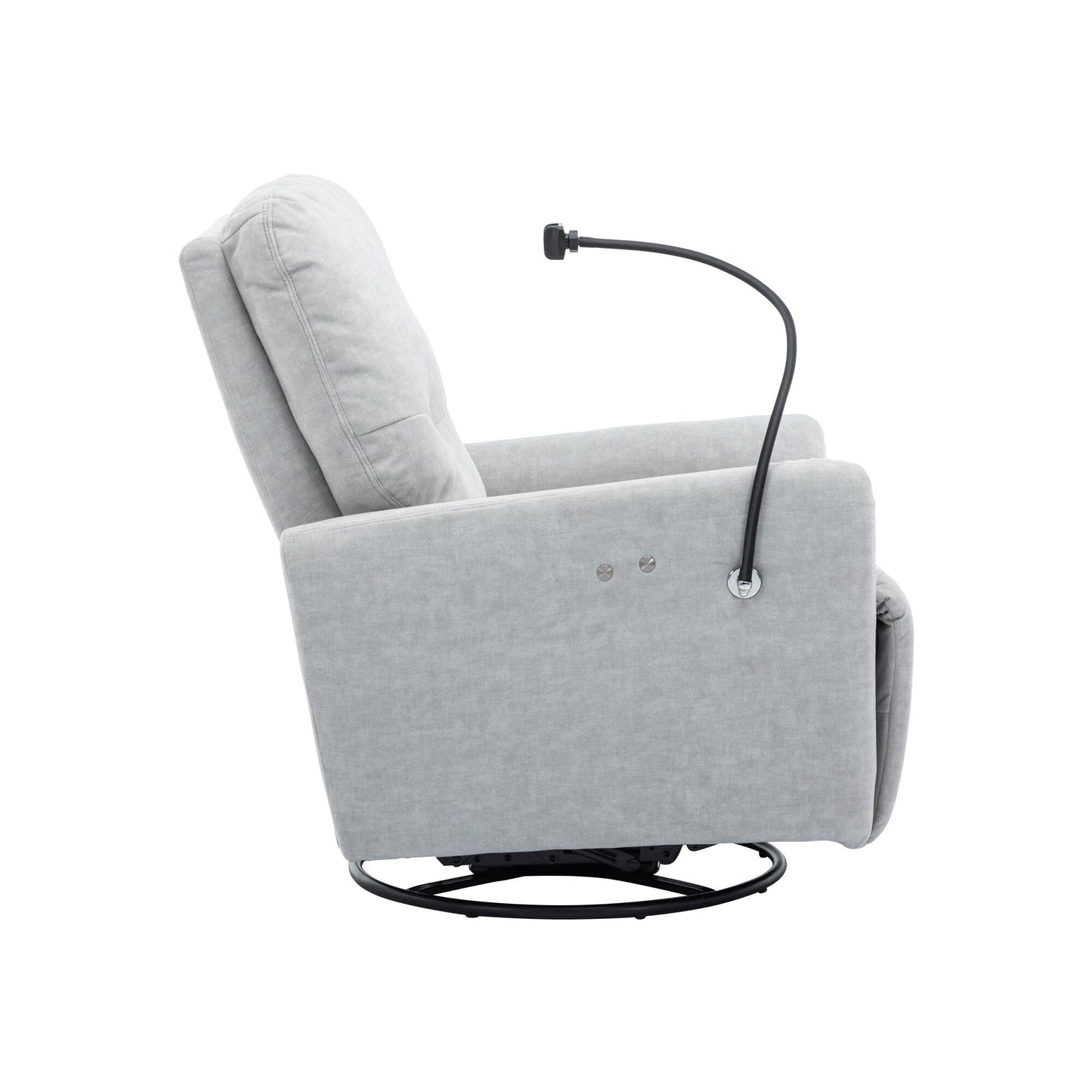 Roomfitters Fauteuil inclinable électrique pivotant à 270 degrés pour home cinéma Canapé inclinable simple à bascule