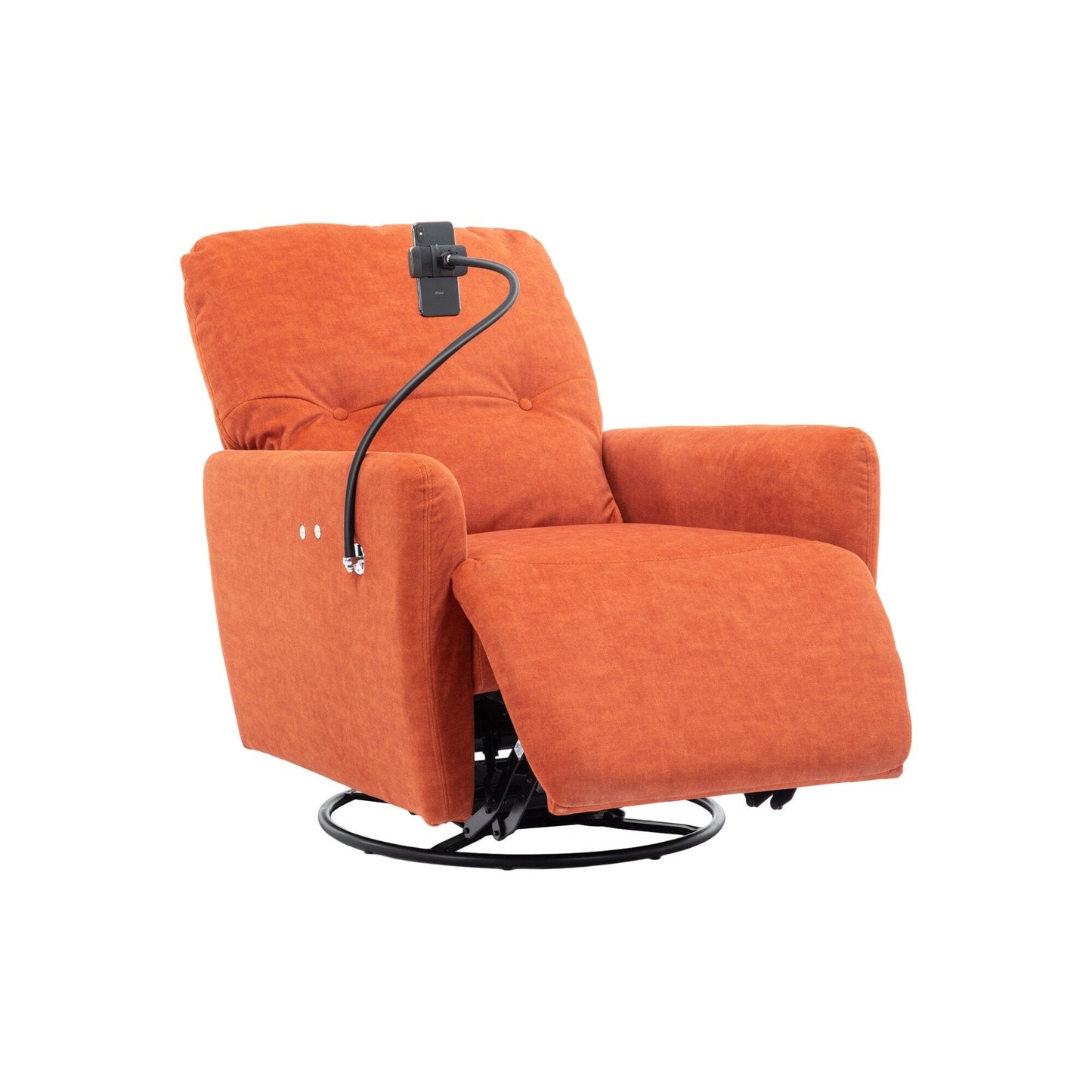 Roomfitters Fauteuil inclinable électrique pivotant à 270 degrés pour home cinéma Canapé inclinable simple à bascule