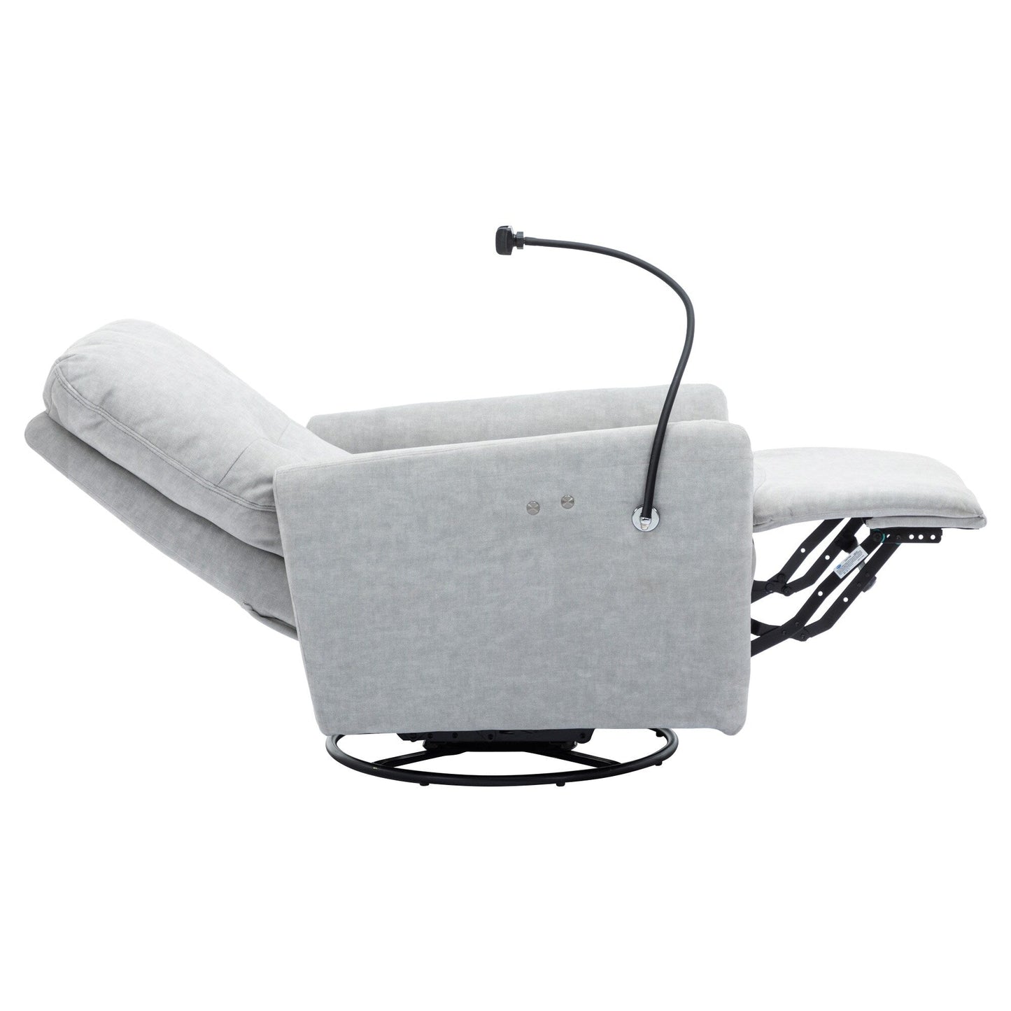 Roomfitters Fauteuil inclinable électrique pivotant à 270 degrés pour home cinéma Canapé inclinable simple à bascule