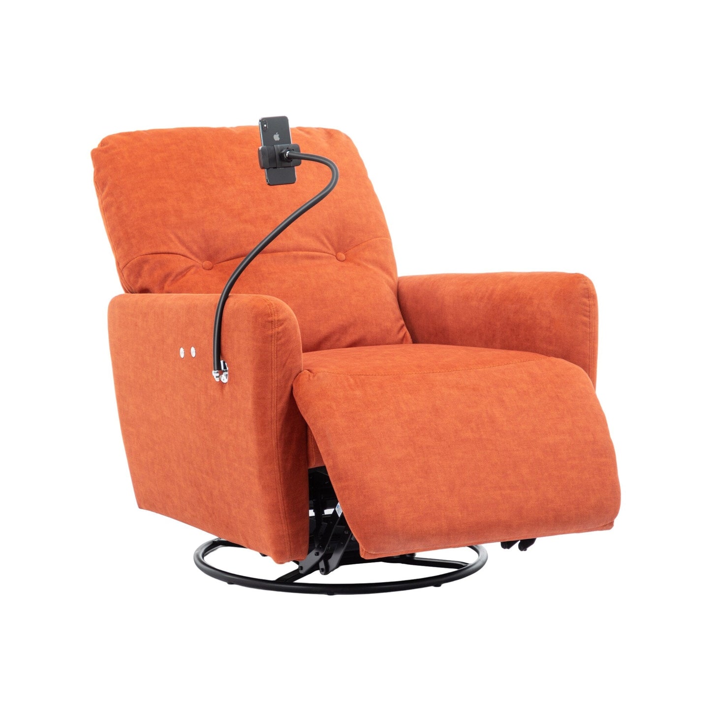 Roomfitters Fauteuil inclinable électrique pivotant à 270 degrés pour home cinéma Canapé inclinable simple à bascule