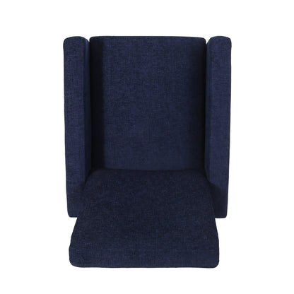 Fauteuil inclinable manuel en bois de 27 pouces de large, fauteuil de salon confortable pour le salon