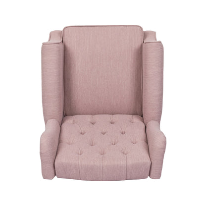 Fauteuil inclinable manuel large Roomfitters 28 pouces, élégant fauteuil inclinable pour salon, chambre, rose