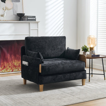 Canapé-lit inclinable pliable 3 en 1 Roomfitters, convertible avec oreillers pour petits espaces, chambre ou bureau