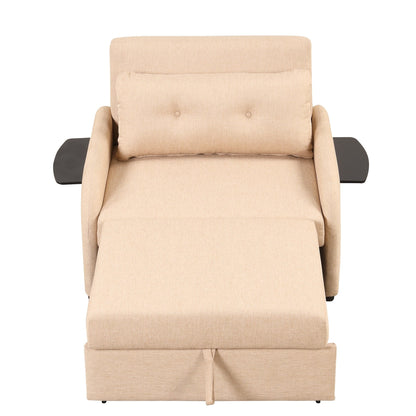 Canapé-lit gigogne 3 en 1 Roomfitters avec table à 2 ailes et port de chargement USB pour salon et salle de loisirs