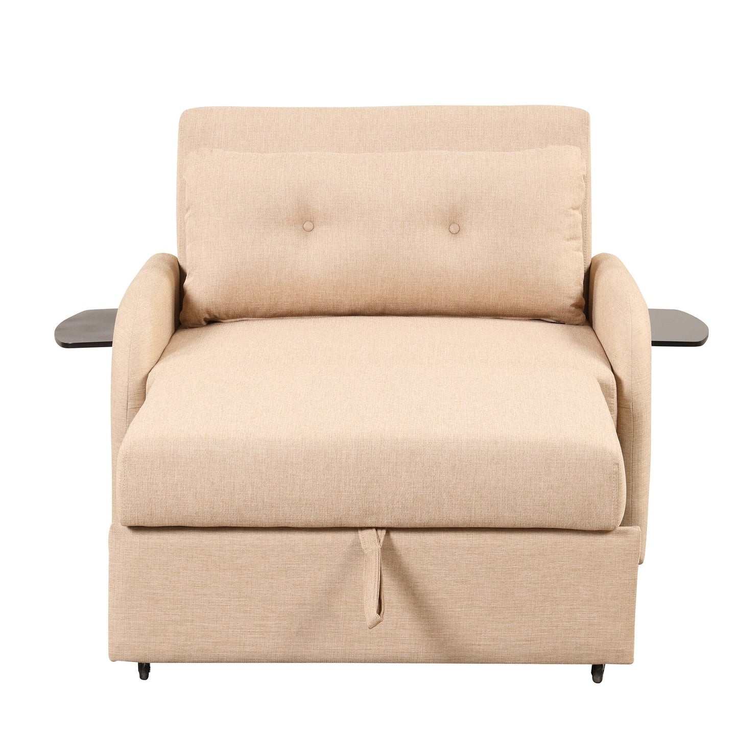 Canapé-lit gigogne 3 en 1 Roomfitters avec table à 2 ailes et port de chargement USB pour salon et salle de loisirs