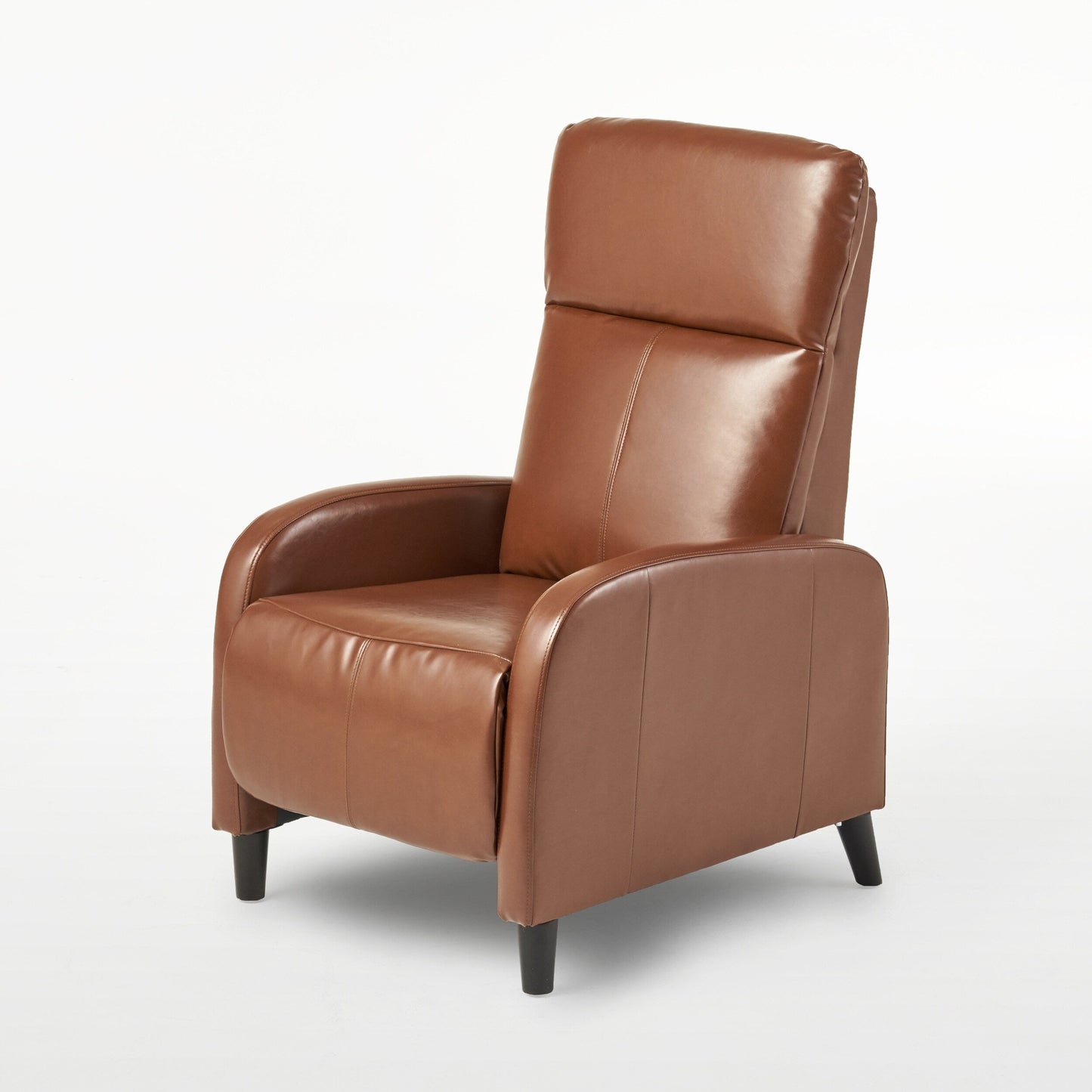 Fauteuil inclinable standard Roomfitters 33,5" de large en similicuir, marron