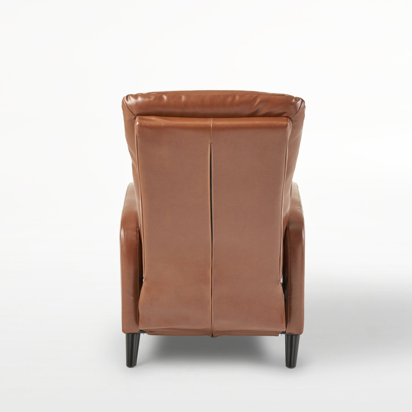 Fauteuil inclinable standard Roomfitters 33,5" de large en similicuir, marron