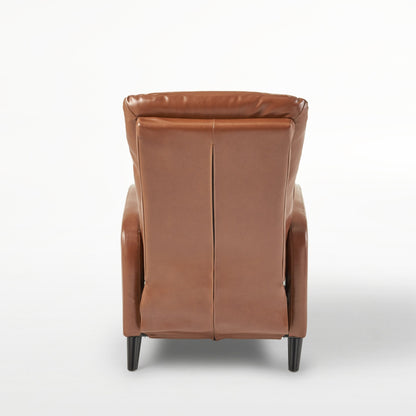 Fauteuil inclinable standard Roomfitters 33,5" de large en similicuir, marron