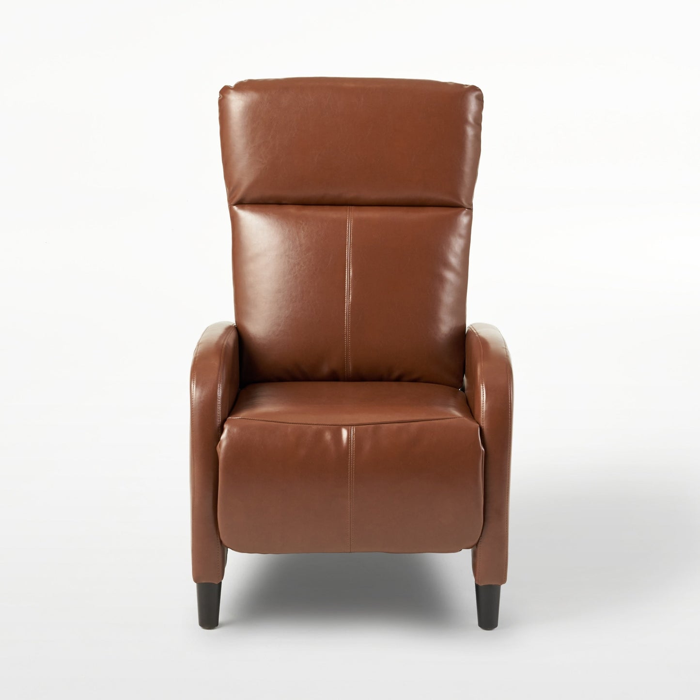 Fauteuil inclinable standard Roomfitters 33,5" de large en similicuir, marron