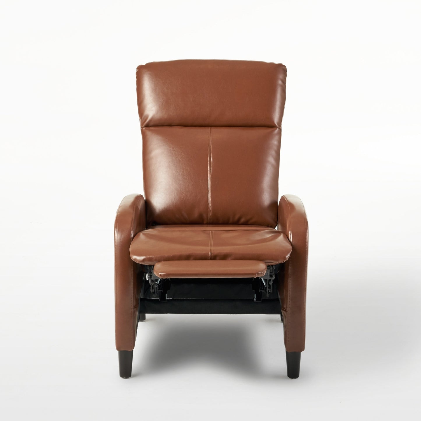 Fauteuil inclinable standard Roomfitters 33,5" de large en similicuir, marron