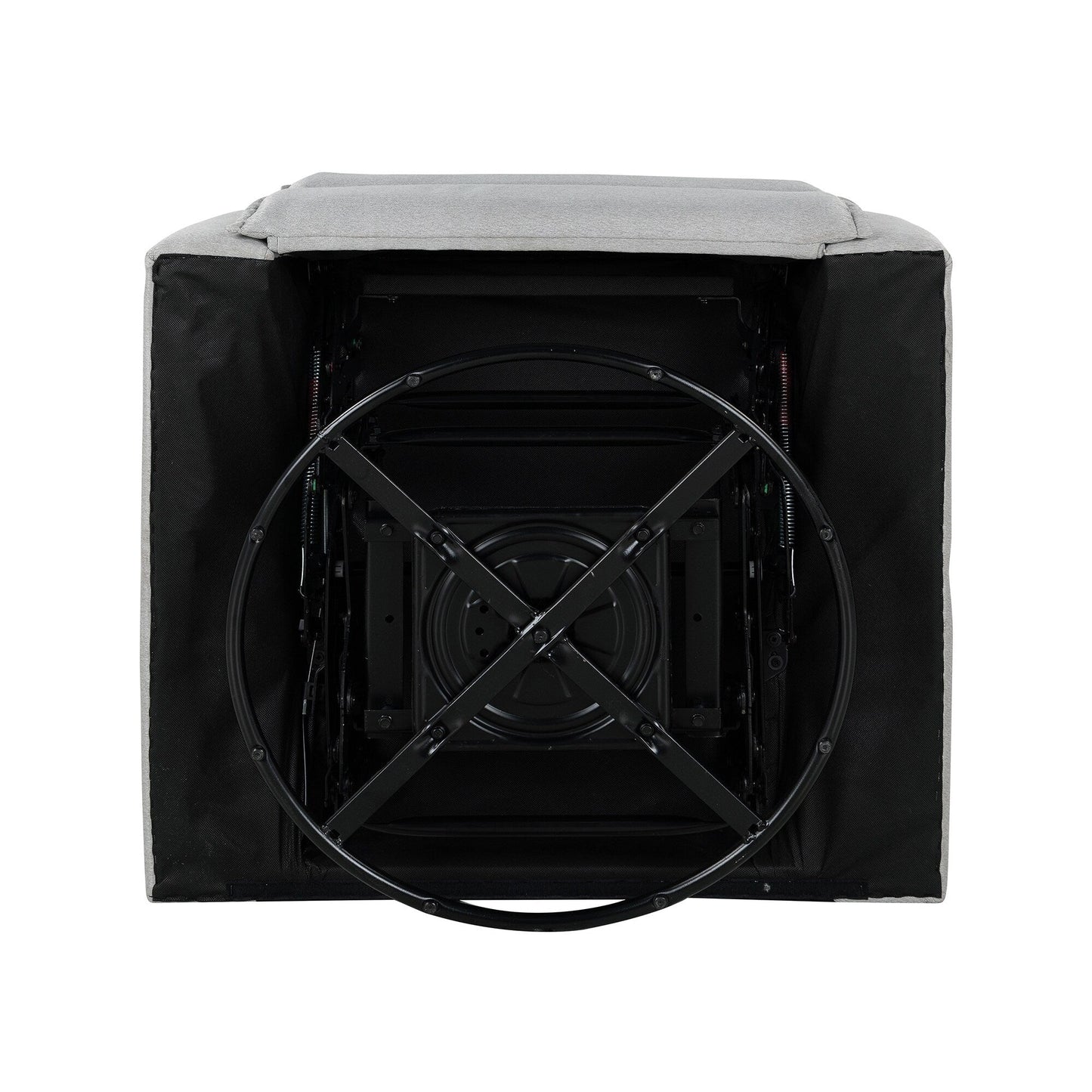 Fauteuil inclinable manuel rembourré pivotant à 360° Roomfitters, canapé inclinable polyvalent pour cinéma et fauteuil à bascule pour chambre d'enfant