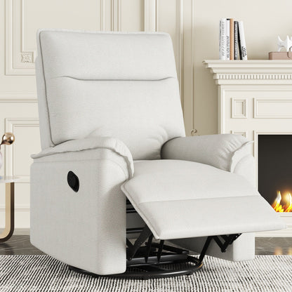 Fauteuil inclinable manuel rembourré pivotant à 360° Roomfitters, canapé inclinable polyvalent pour cinéma et fauteuil à bascule pour chambre d'enfant
