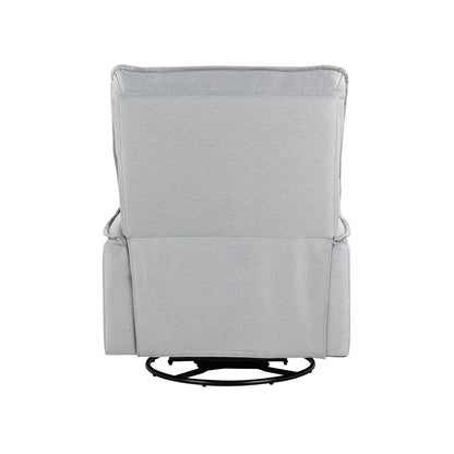 Fauteuil inclinable manuel rembourré pivotant à 360° Roomfitters, canapé inclinable polyvalent pour cinéma et fauteuil à bascule pour chambre d'enfant