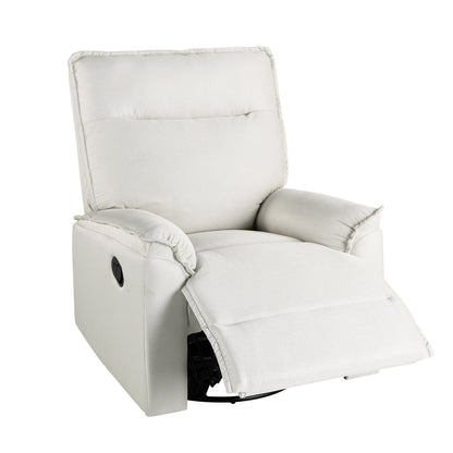 Fauteuil inclinable manuel rembourré pivotant à 360° Roomfitters, canapé inclinable polyvalent pour cinéma et fauteuil à bascule pour chambre d'enfant