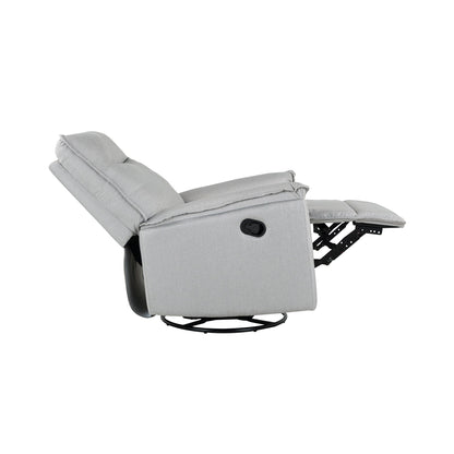 Fauteuil inclinable manuel rembourré pivotant à 360° Roomfitters, canapé inclinable polyvalent pour cinéma et fauteuil à bascule pour chambre d'enfant