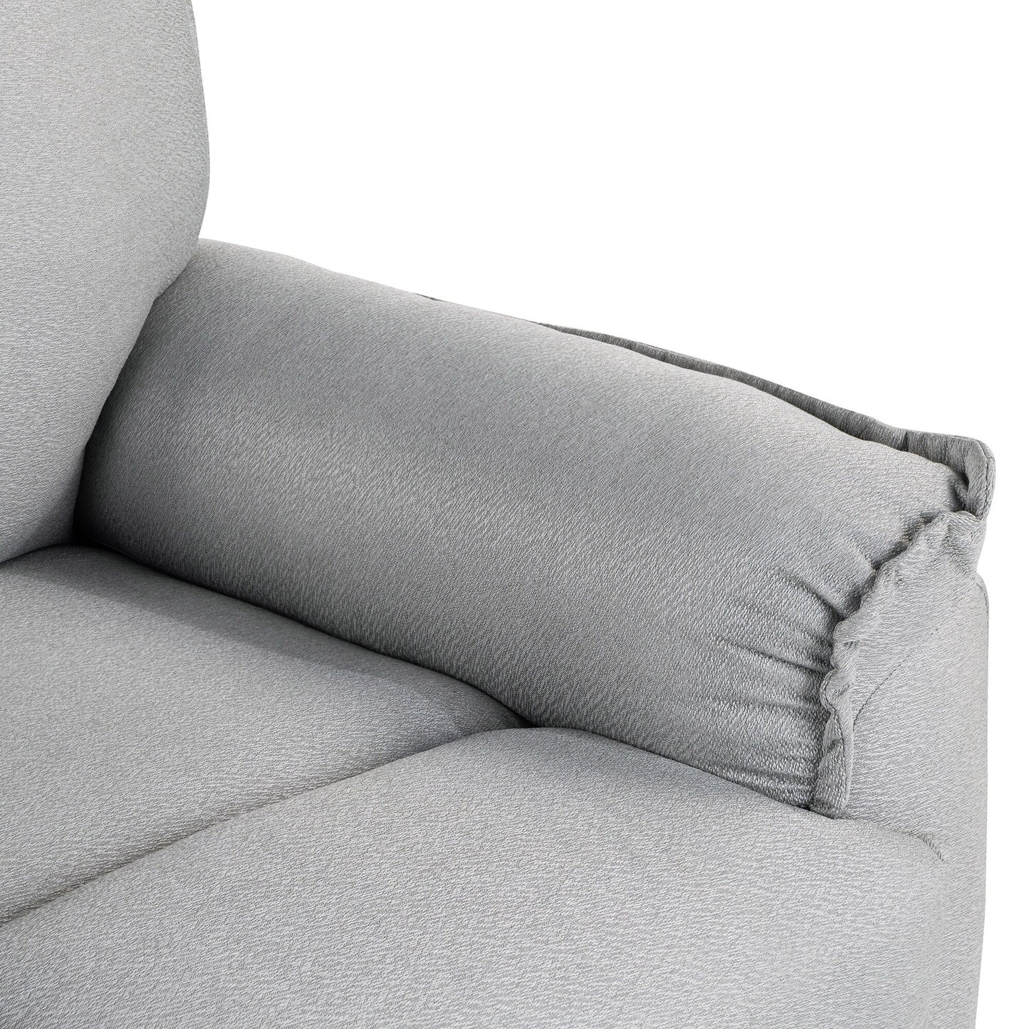 Fauteuil inclinable manuel rembourré pivotant à 360° Roomfitters, canapé inclinable polyvalent pour cinéma et fauteuil à bascule pour chambre d'enfant