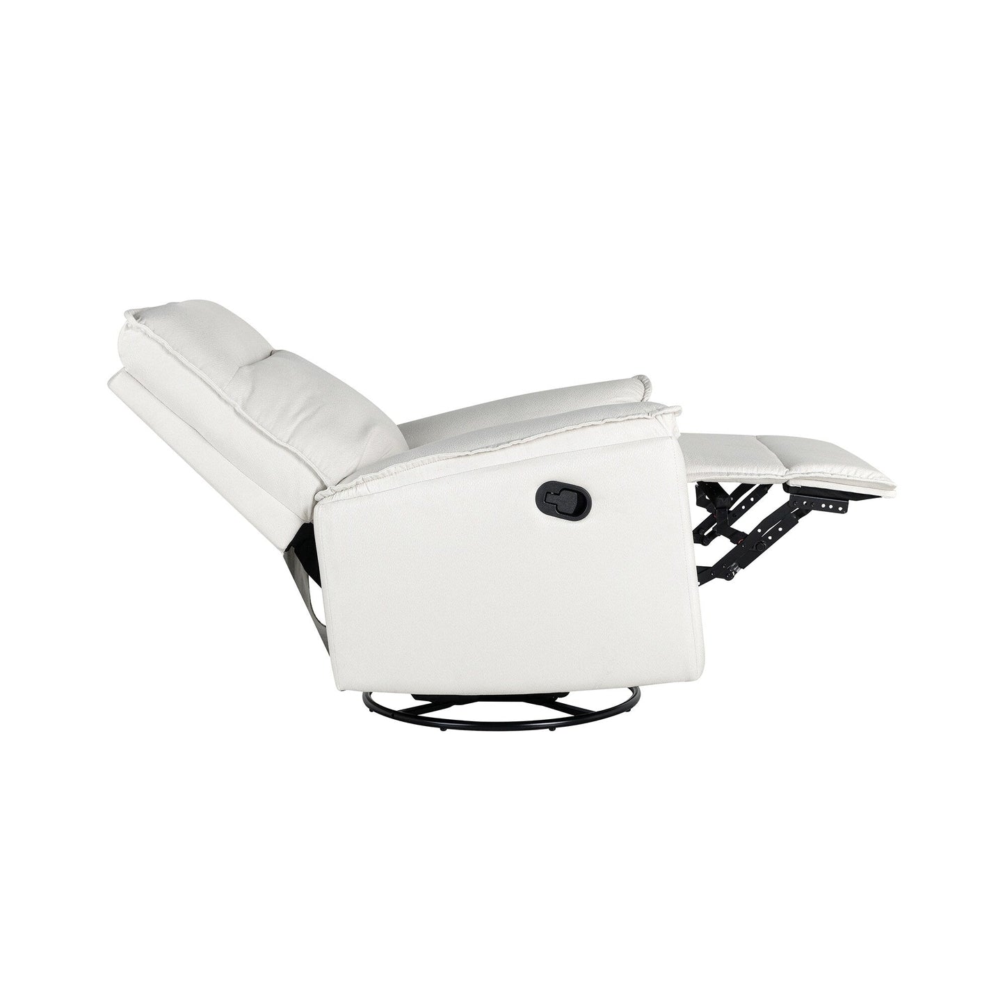 Fauteuil inclinable manuel rembourré pivotant à 360° Roomfitters, canapé inclinable polyvalent pour cinéma et fauteuil à bascule pour chambre d'enfant