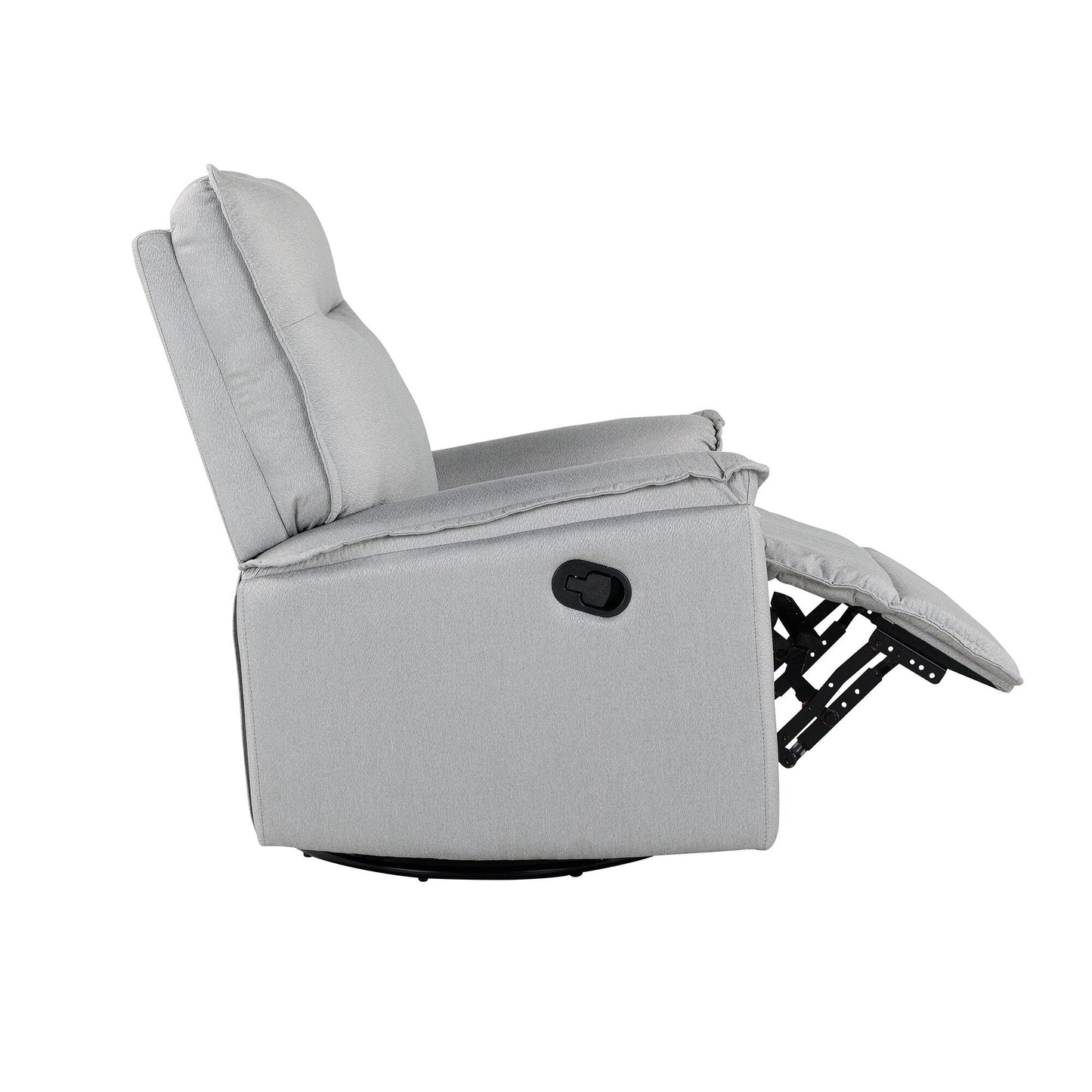 Fauteuil inclinable manuel rembourré pivotant à 360° Roomfitters, canapé inclinable polyvalent pour cinéma et fauteuil à bascule pour chambre d'enfant