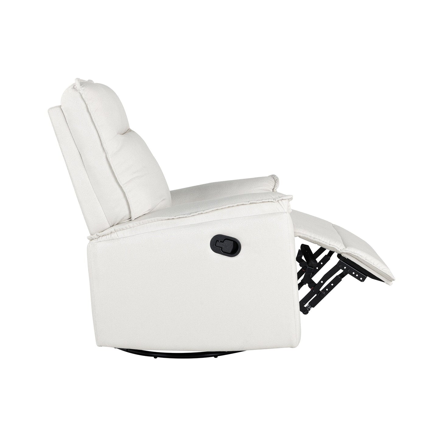 Fauteuil inclinable manuel rembourré pivotant à 360° Roomfitters, canapé inclinable polyvalent pour cinéma et fauteuil à bascule pour chambre d'enfant