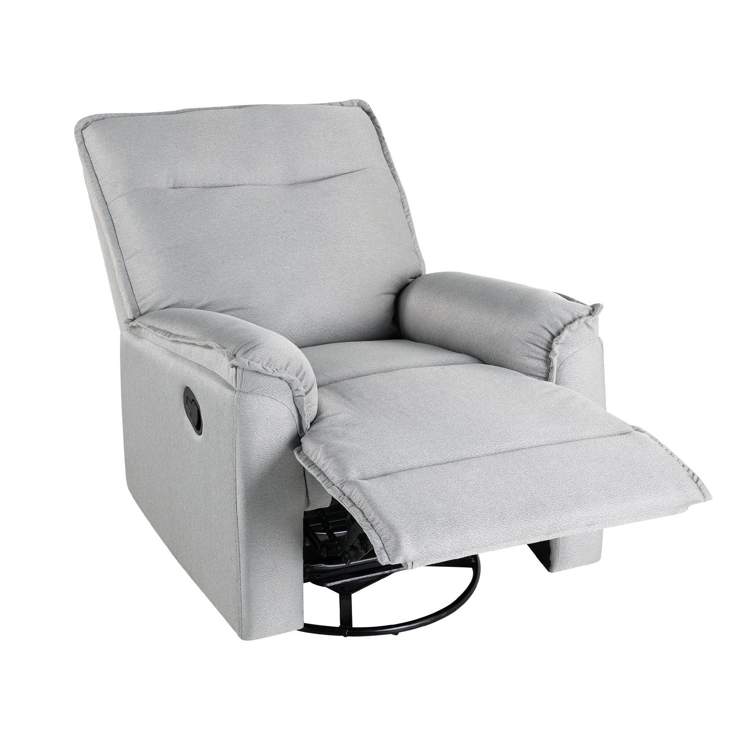 Fauteuil inclinable manuel rembourré pivotant à 360° Roomfitters, canapé inclinable polyvalent pour cinéma et fauteuil à bascule pour chambre d'enfant