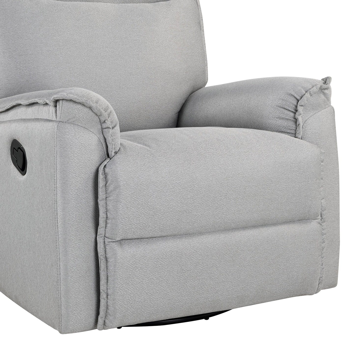 Fauteuil inclinable manuel rembourré pivotant à 360° Roomfitters, canapé inclinable polyvalent pour cinéma et fauteuil à bascule pour chambre d'enfant