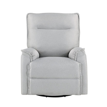 Fauteuil inclinable manuel rembourré pivotant à 360° Roomfitters, canapé inclinable polyvalent pour cinéma et fauteuil à bascule pour chambre d'enfant