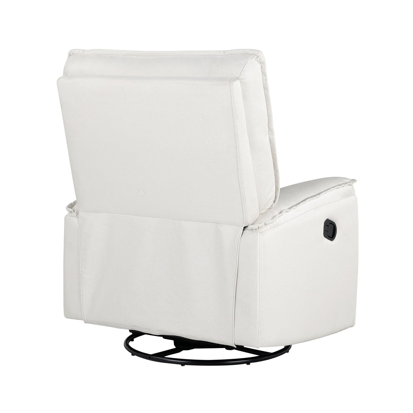 Fauteuil inclinable manuel rembourré pivotant à 360° Roomfitters, canapé inclinable polyvalent pour cinéma et fauteuil à bascule pour chambre d'enfant