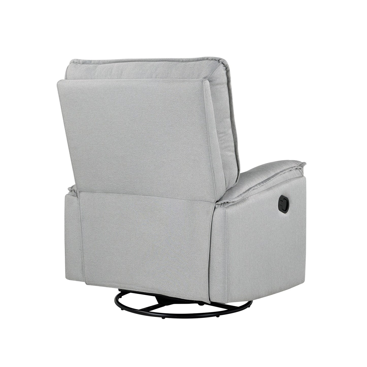 Fauteuil inclinable manuel rembourré pivotant à 360° Roomfitters, canapé inclinable polyvalent pour cinéma et fauteuil à bascule pour chambre d'enfant